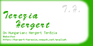 terezia hergert business card